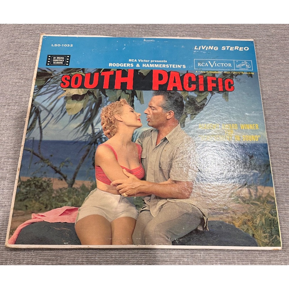 South Pacific Soundtrack Vinyl LP RCA Victor Living Stereo LSO-1032 1958 Rodgers